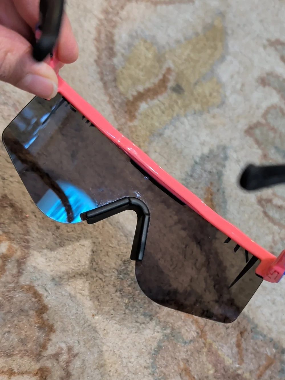 Pit Viper The Peacekeeper Intimidator 2000 Mirrored Blue Shield Sunglasses